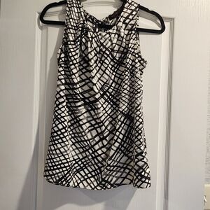 The Limited Black and White Geometric Blouse